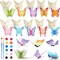 20 Pcs DIY 3D Spring Butterfly Wood Crafts Unfinished Wooden Butterfly Slices Cutouts Wood Crafts Butterflies Cutouts for Painting for Spring Party Home Decoration